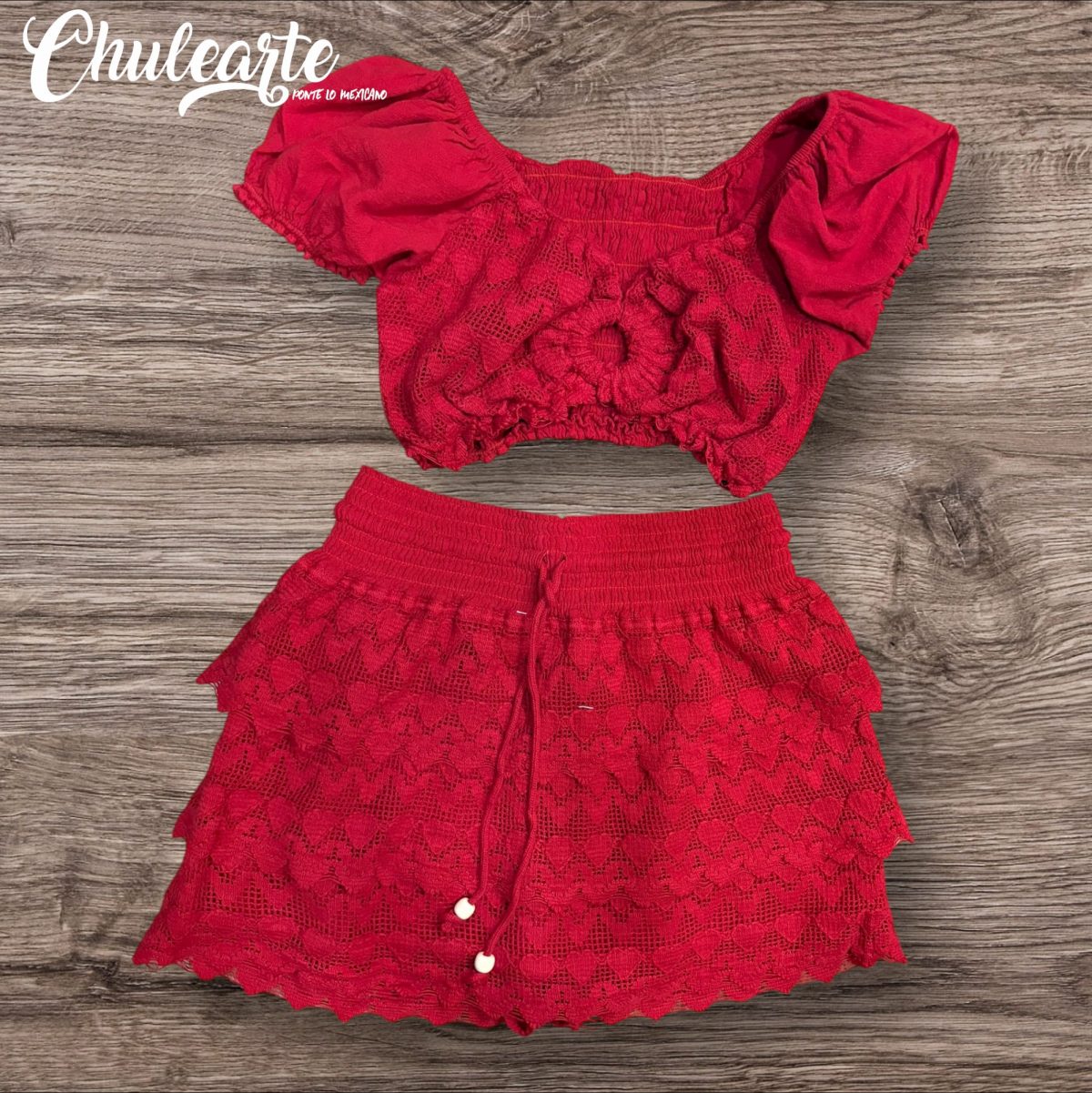 Conjunto short y top de algodón
