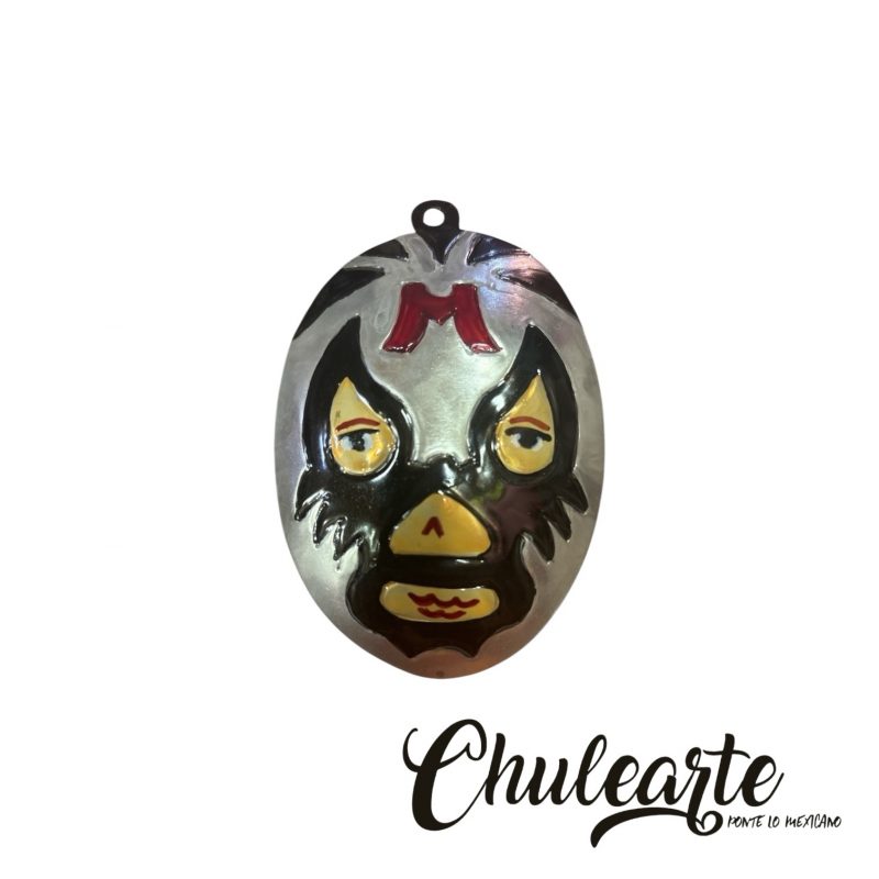Máscaras de luchador en hoja de lata