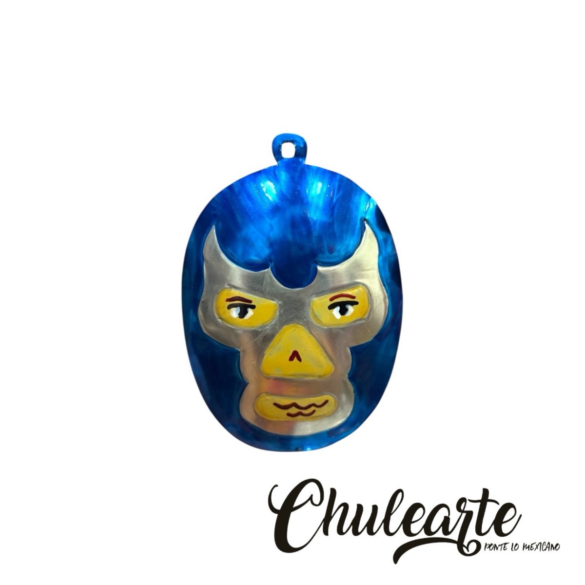 Máscaras de luchador en hoja de lata