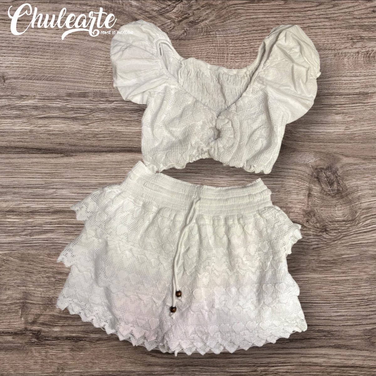 Conjunto short y top de algodón
