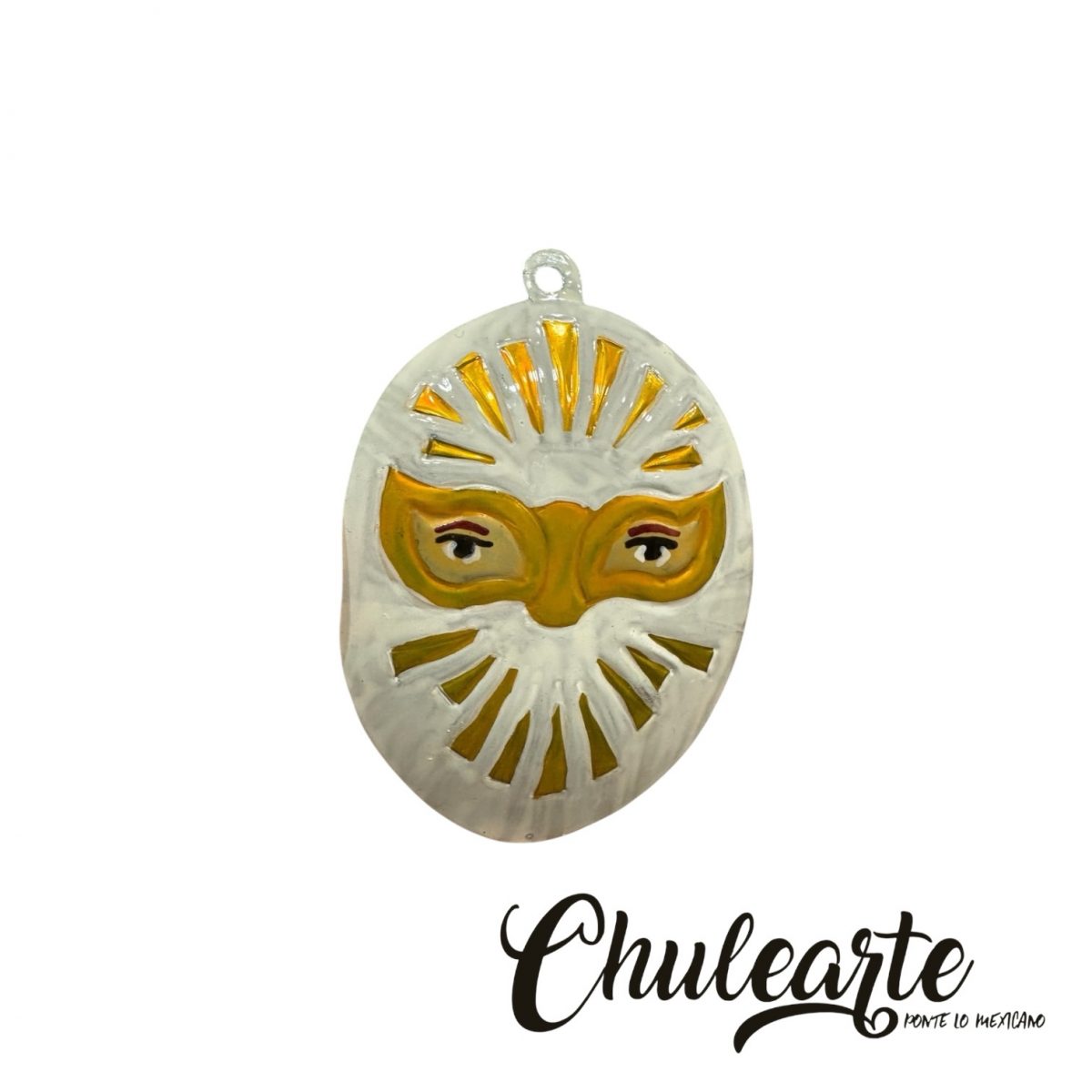 Máscaras de luchador en hoja de lata