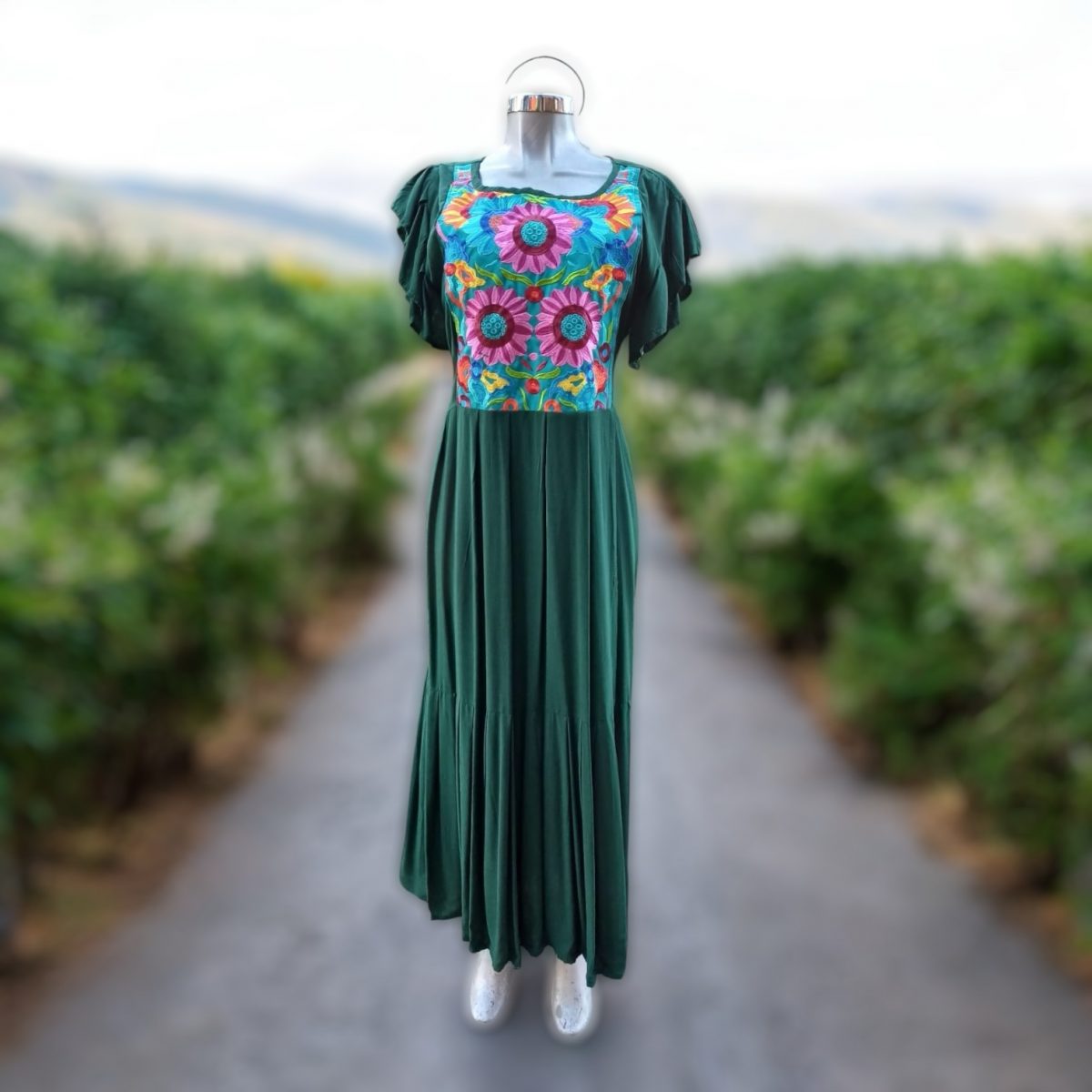 Vestido Chiapas diseño floral