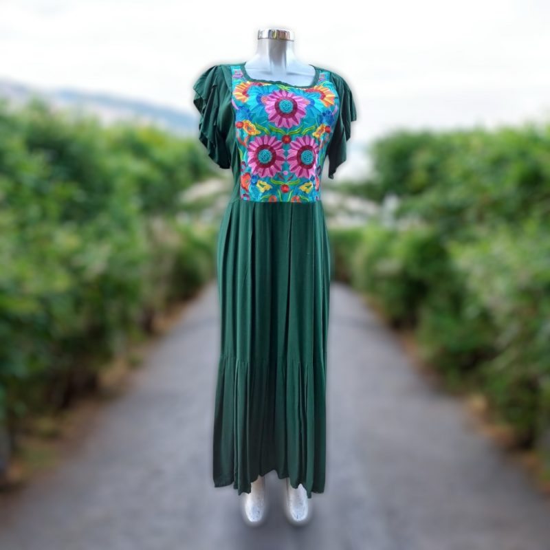 Vestido Chiapas diseño floral