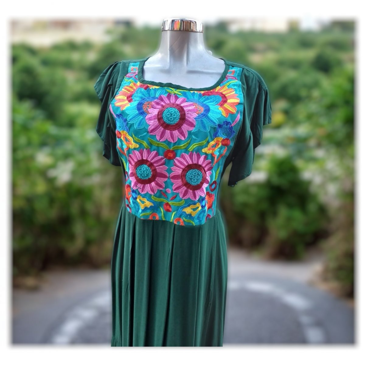 Vestido Chiapas diseño floral