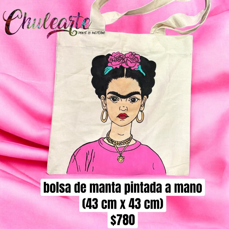 Bolsa de manta pintada a mano