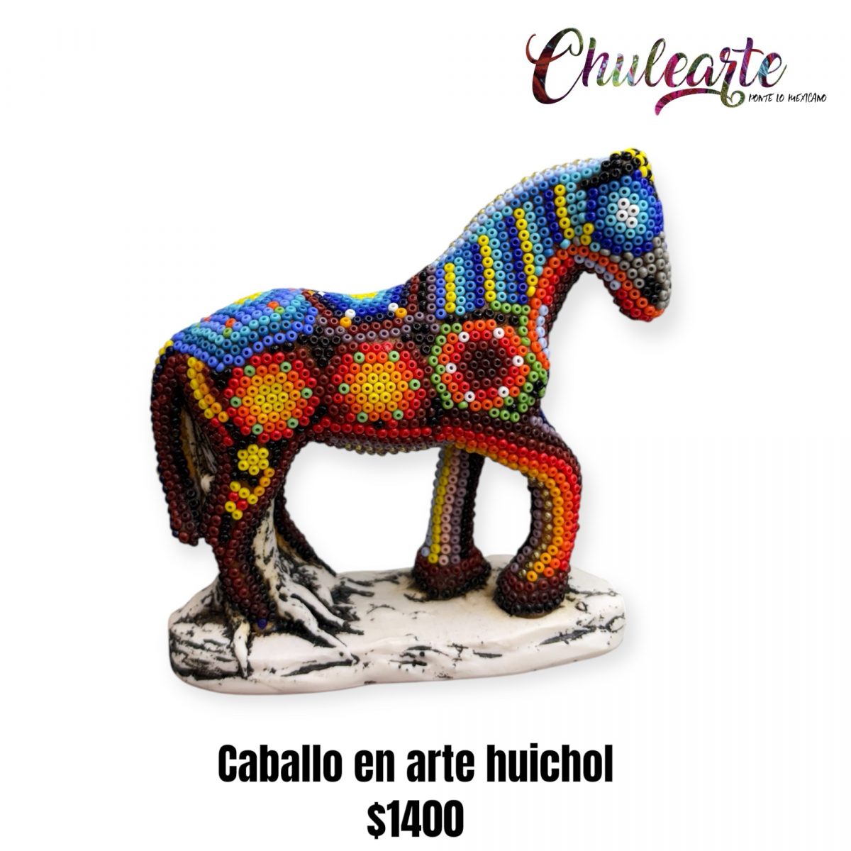 Caballo en arte huichol wixárika