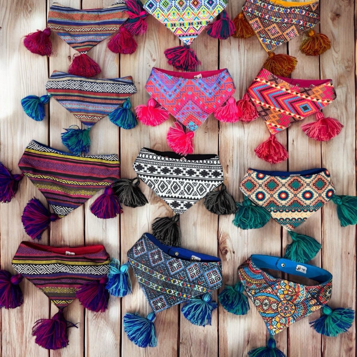 Bandanas artesanales para gatito y perrito