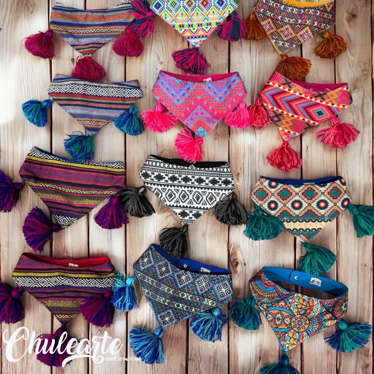 Bandanas artesanales para gatito y perrito