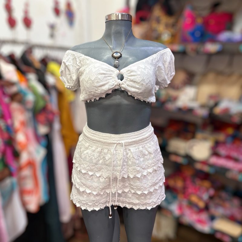 Conjunto short y top de algodón