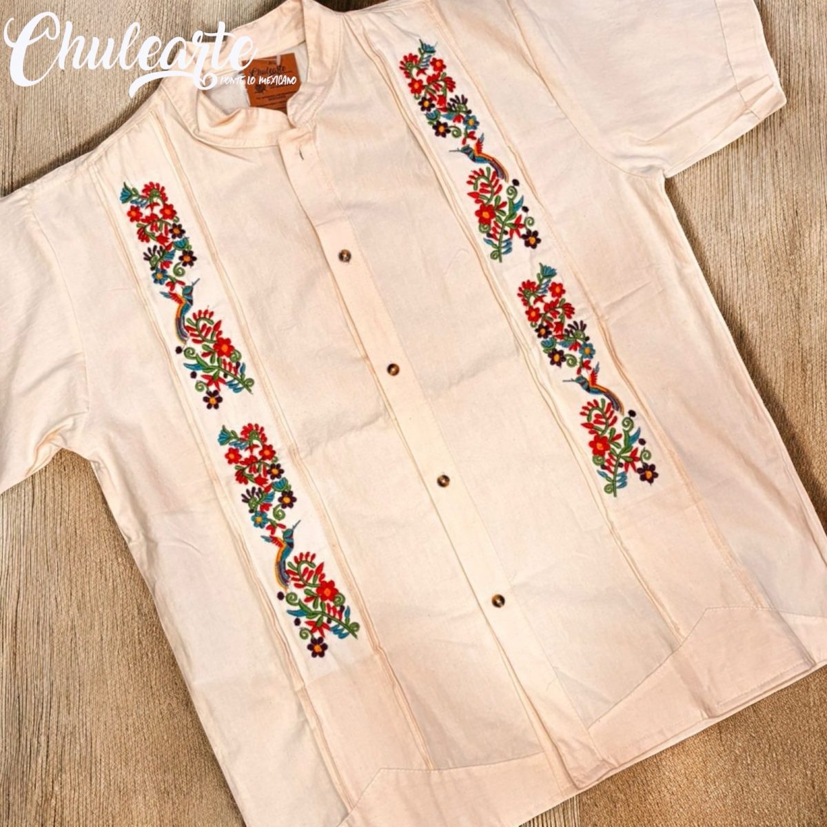 Camisa de manta bordada