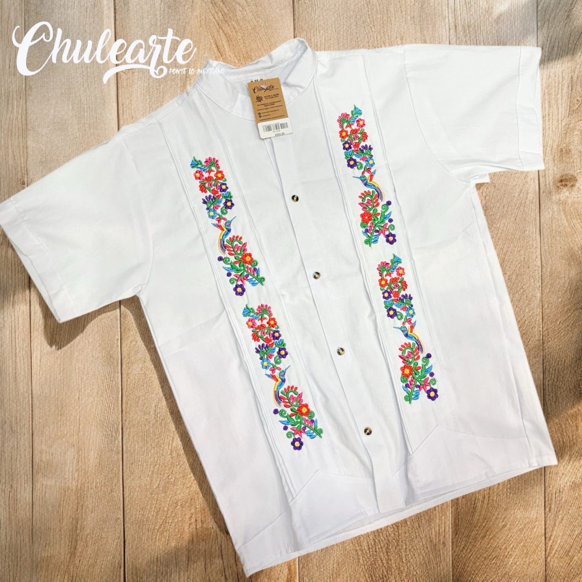 Camisa de manta bordada