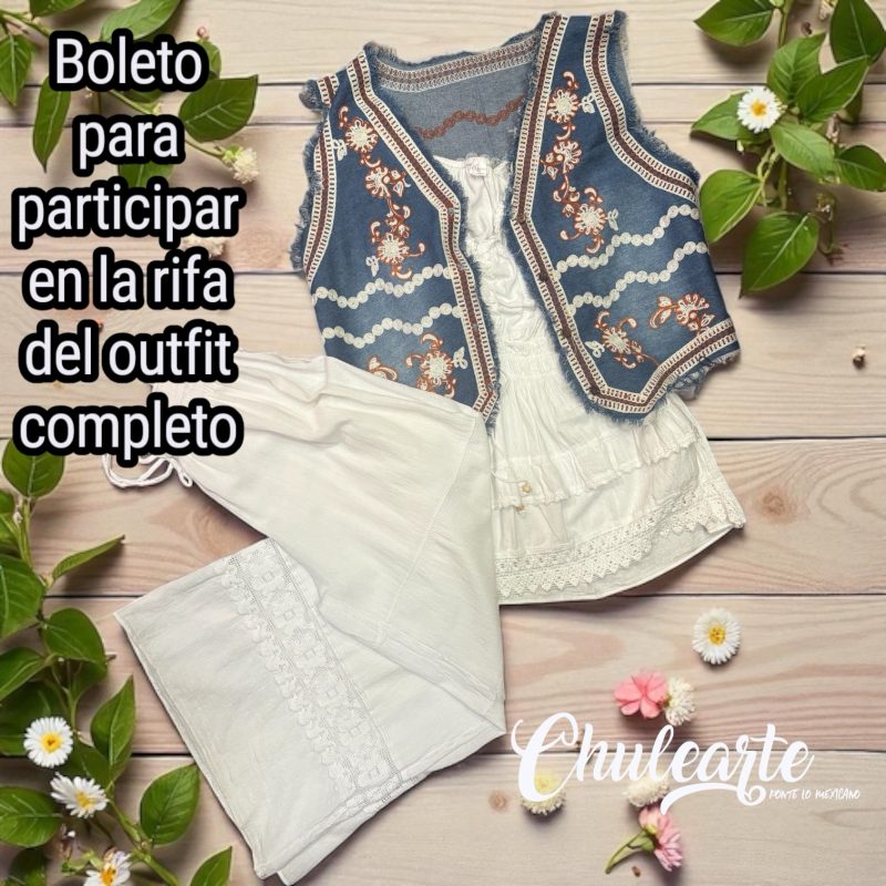 BOLETO PARA RIFA DEL LOOK COMPLETO